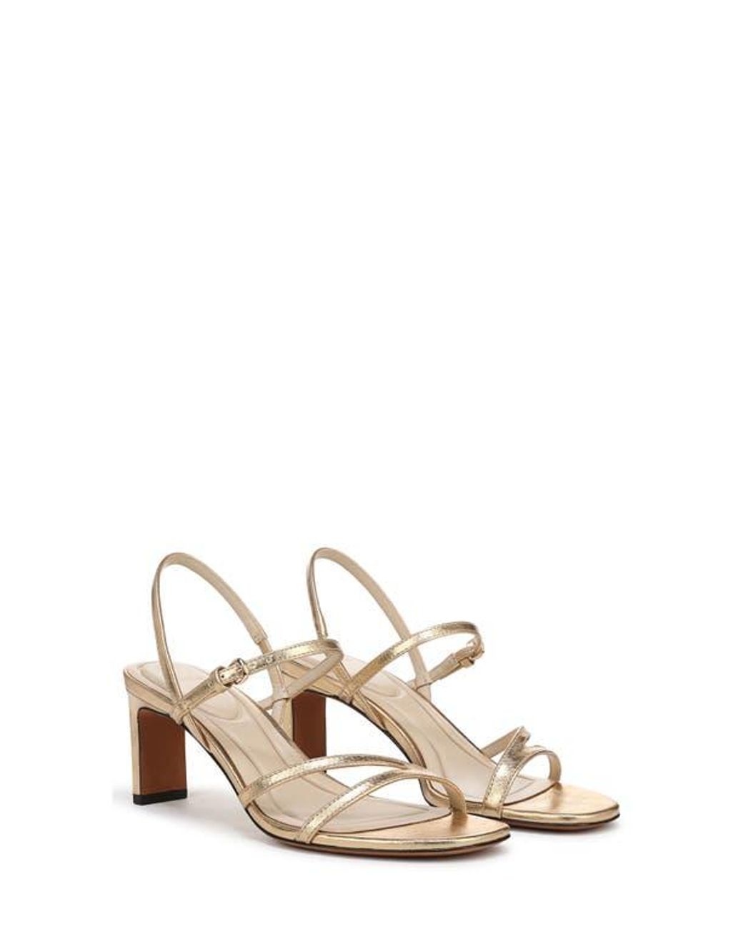 Vince Metallic Marcella Ankle Strap Sandal