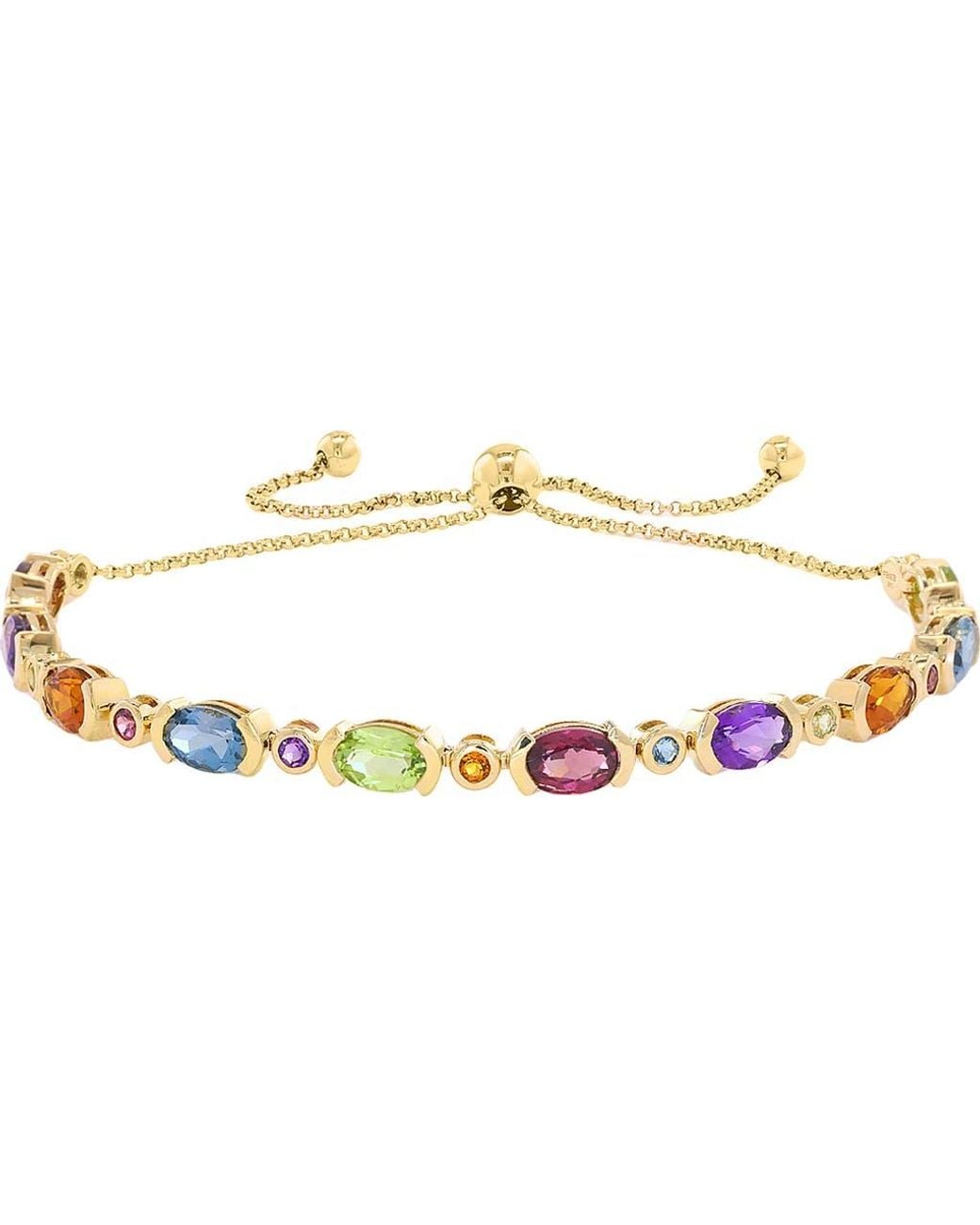 Effy Metallic Multi Stone Adjustable Bracelet