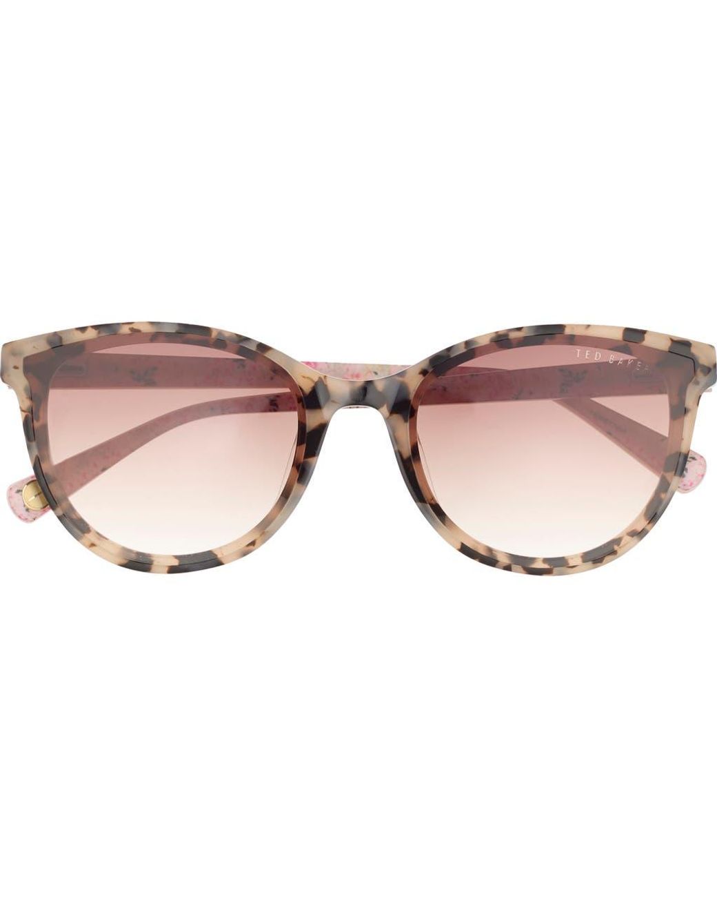 Ted Baker Pink 58Mm Gradient Round Sunglasses