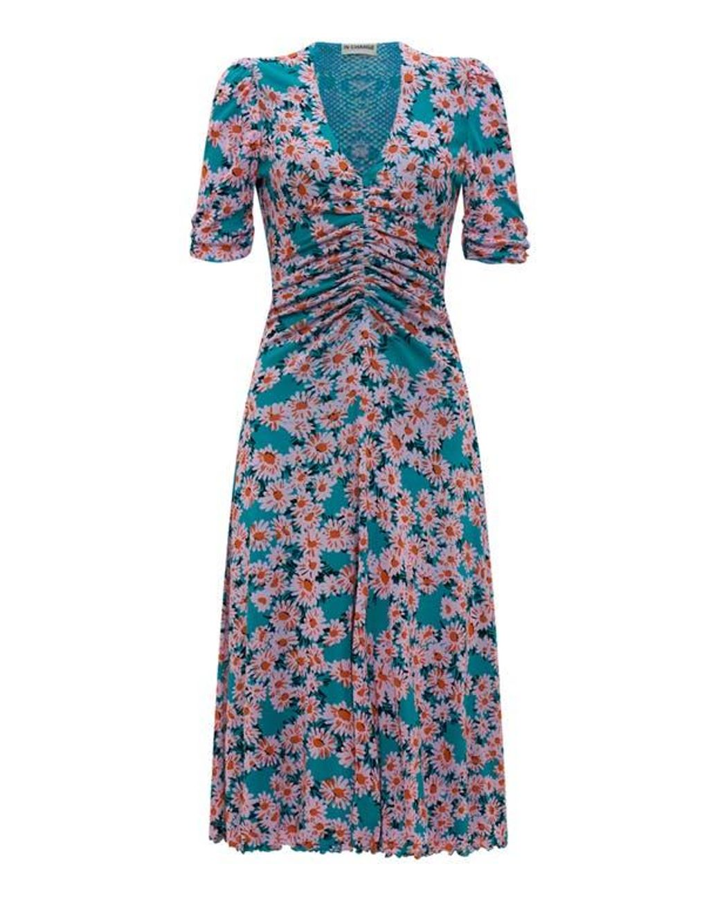 Diane von Furstenberg Blue Koren Reversible Dress