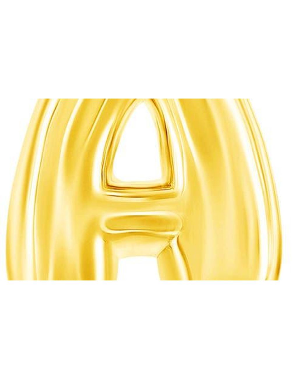 Simona Metallic Bubble Initial Pendant Necklace