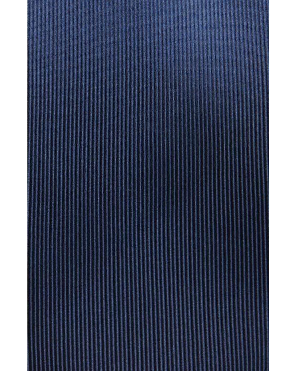 Duchamp Blue Solid Silk Tie for men