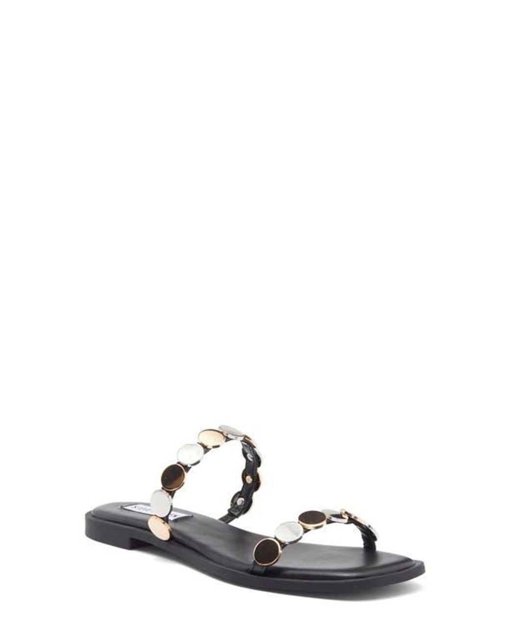 Steve Madden Ariele Studded Slide Sandal in White | Lyst Steve Madden Ariele Studded Slide Sandal in White | Lyst