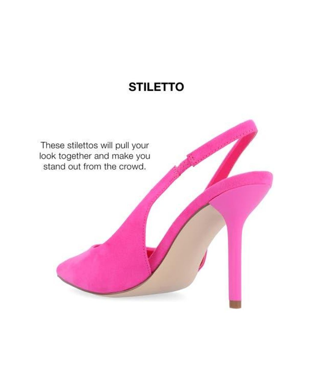 Journee Collection Pink Elenney Slingback Pump