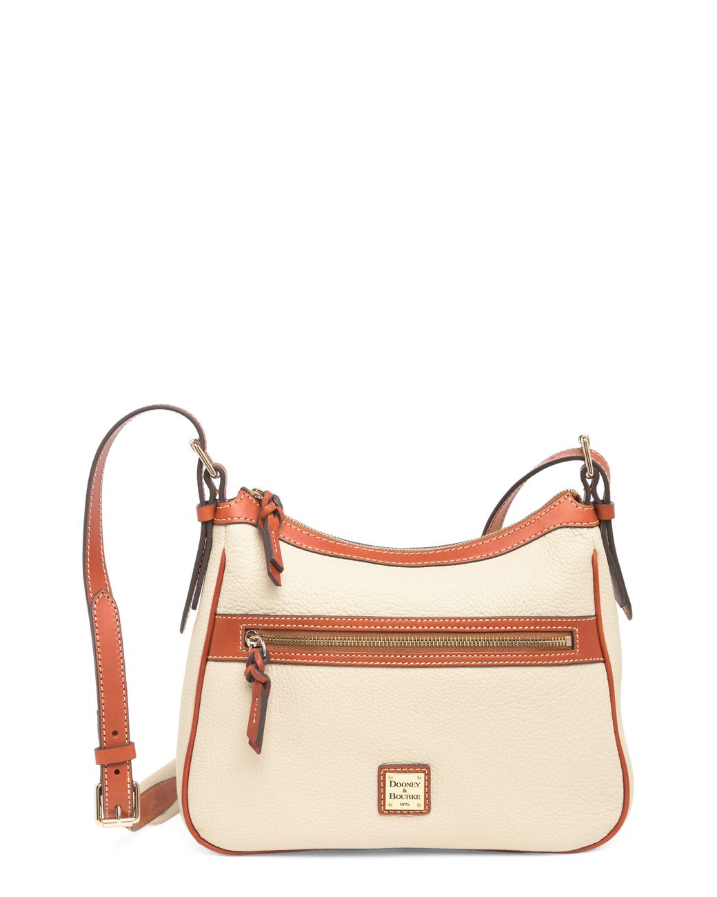 Dooney & Bourke Bone Camera Zip Leather Crossbody Bag