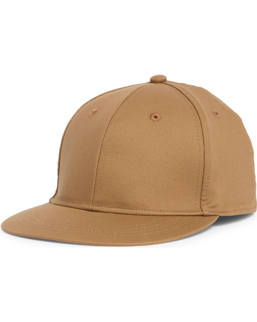 Nordstrom Rack Natural Laminated Flat Bill Baseball Cap for men