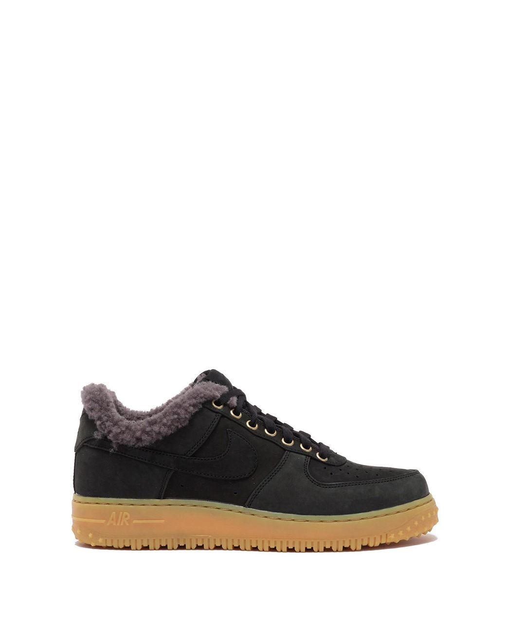 Nike Leather Air Force 1 Premium Winter Sneaker in Black for Men | Lyst