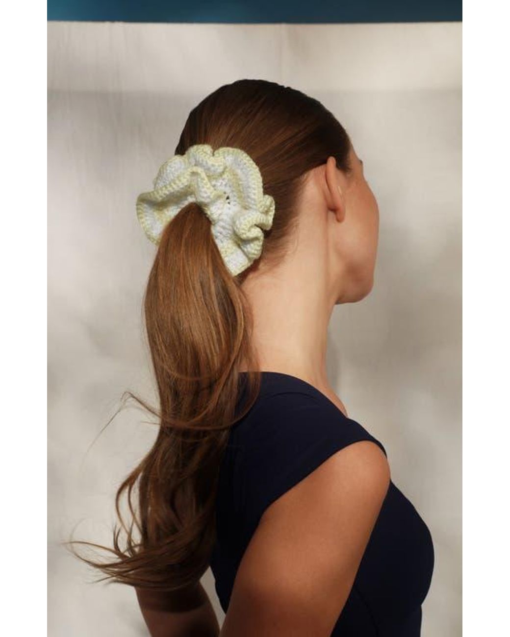Kitsch Metallic Crochet Scrunchie