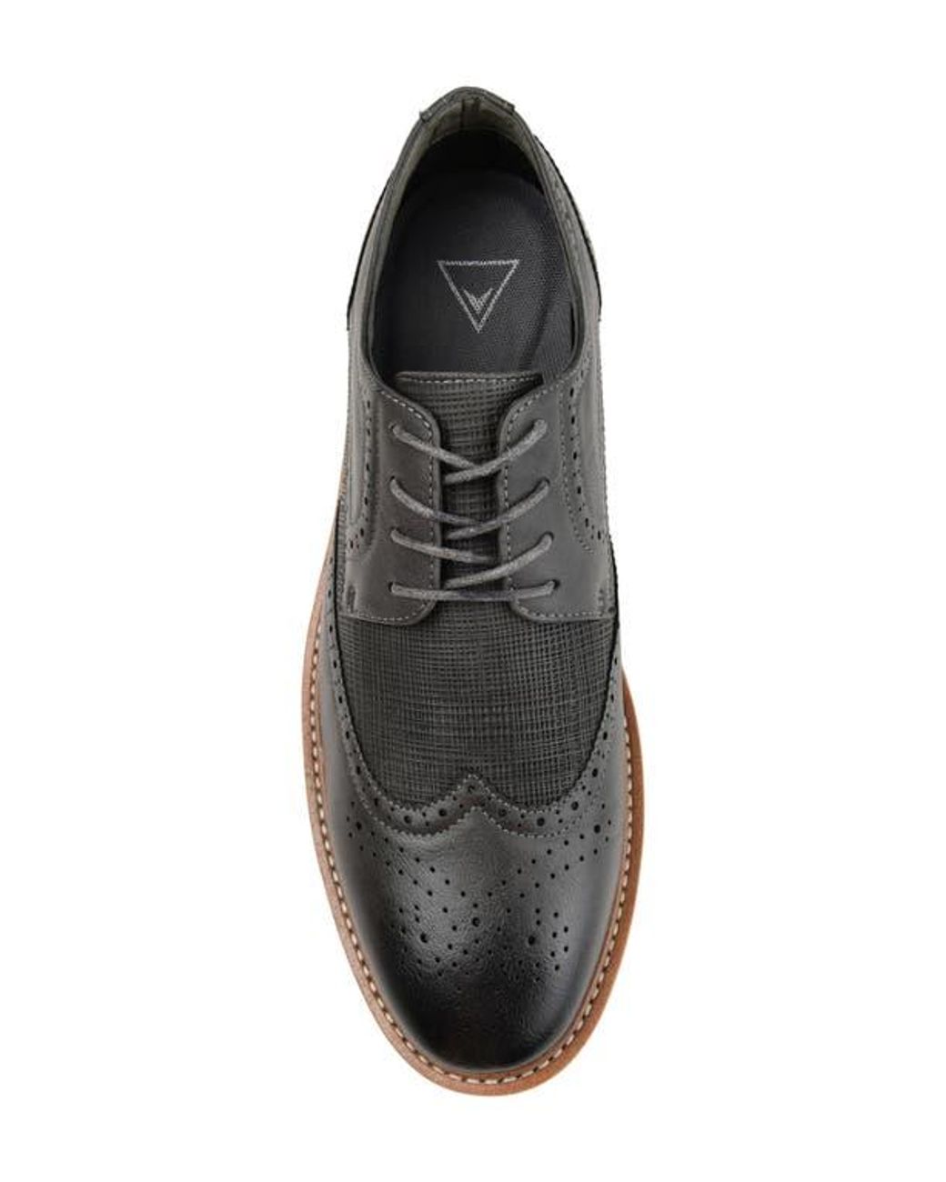 Vance Co. Black Warrick Wingtip Derby for men