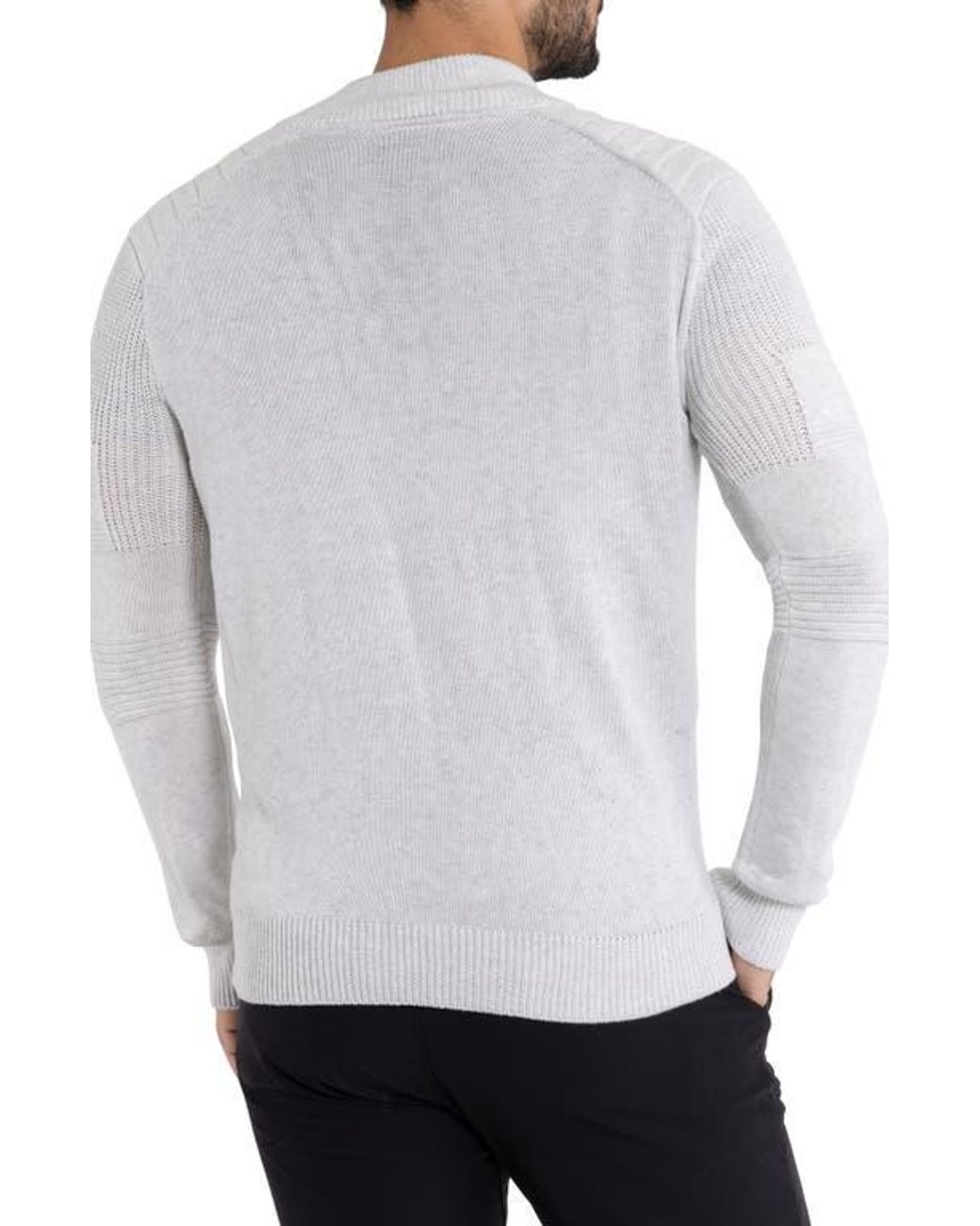 Xray Jeans White Full-Zip Sweater Jacket for men