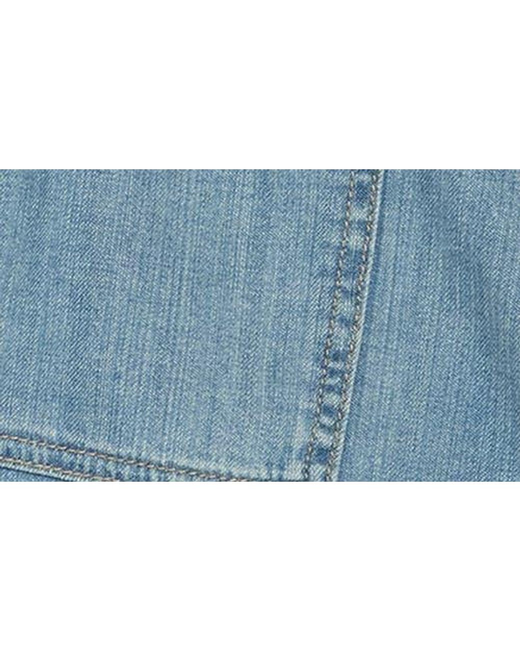 James Perse Blue Drawstring Denim Shorts