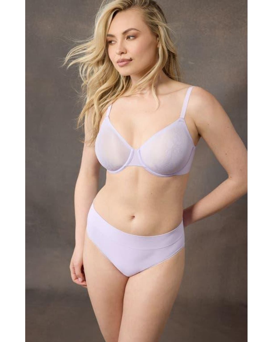 Wacoal Purple Confidence Boost Underwire Bra