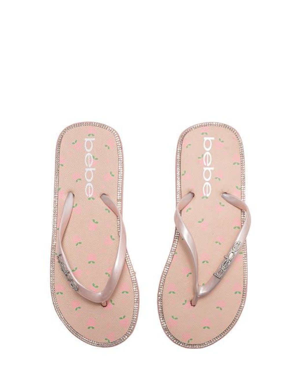 Bebe Pink Peach Flip Flop