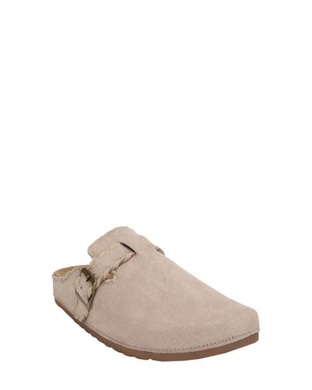 Seven7 Gray Stitched Mule