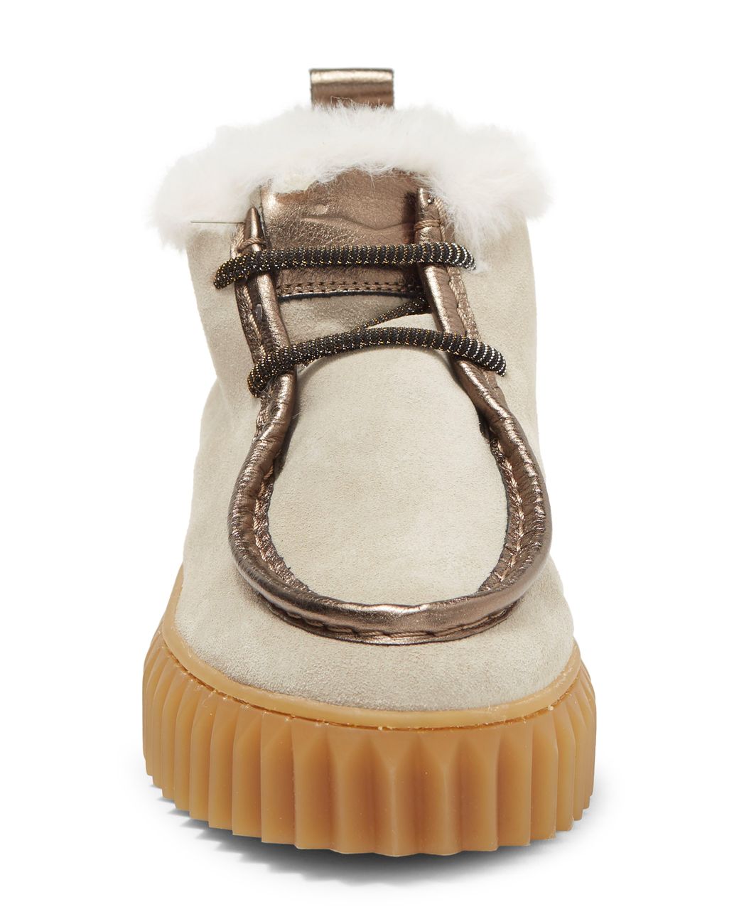 Voile Blanche Penelope Faux Fur Trim Chukka Boot In Sabbia At Nordstrom  Rack in Natural | Lyst