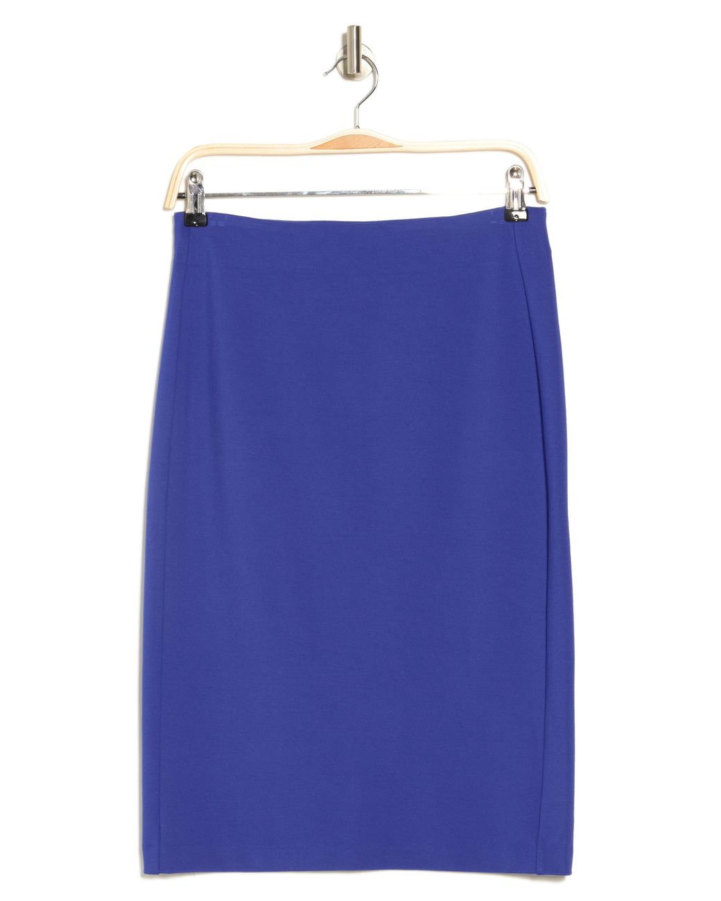 T Tahari Pull-on Ponte Pencil Skirt in Blue | Lyst