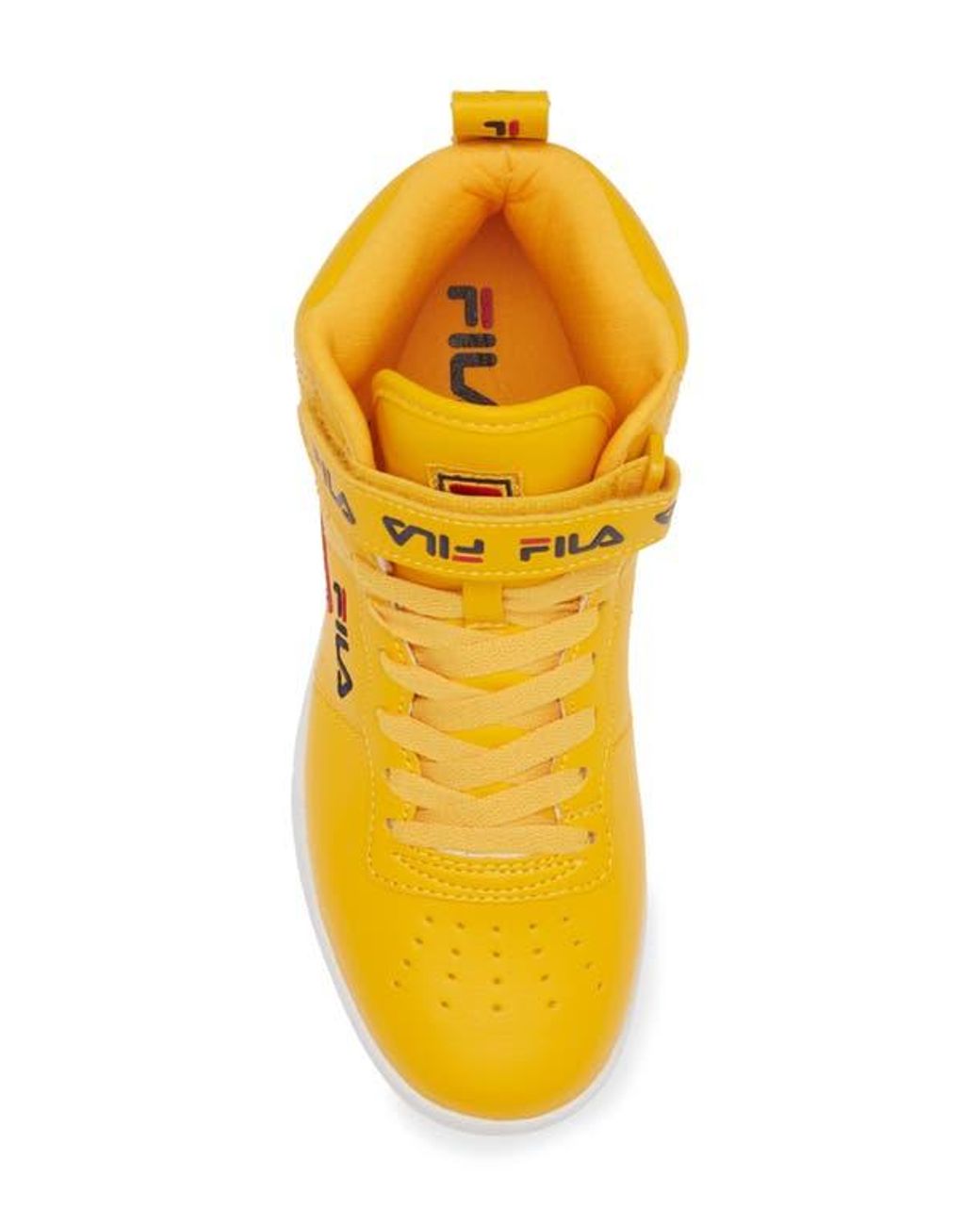 yellow fila high tops