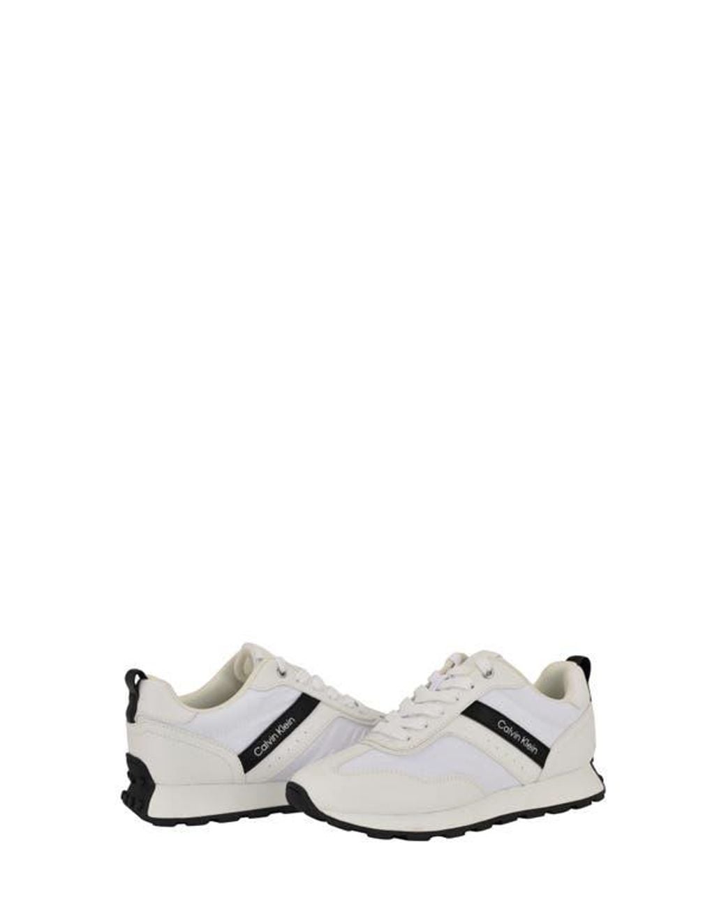 Calvin Klein White Tanja Retro Lace-up Sneakers
