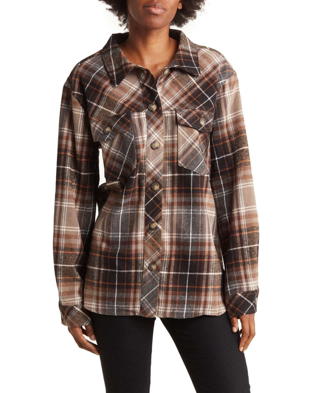 Plaid shacket nordstrom rack Clearance