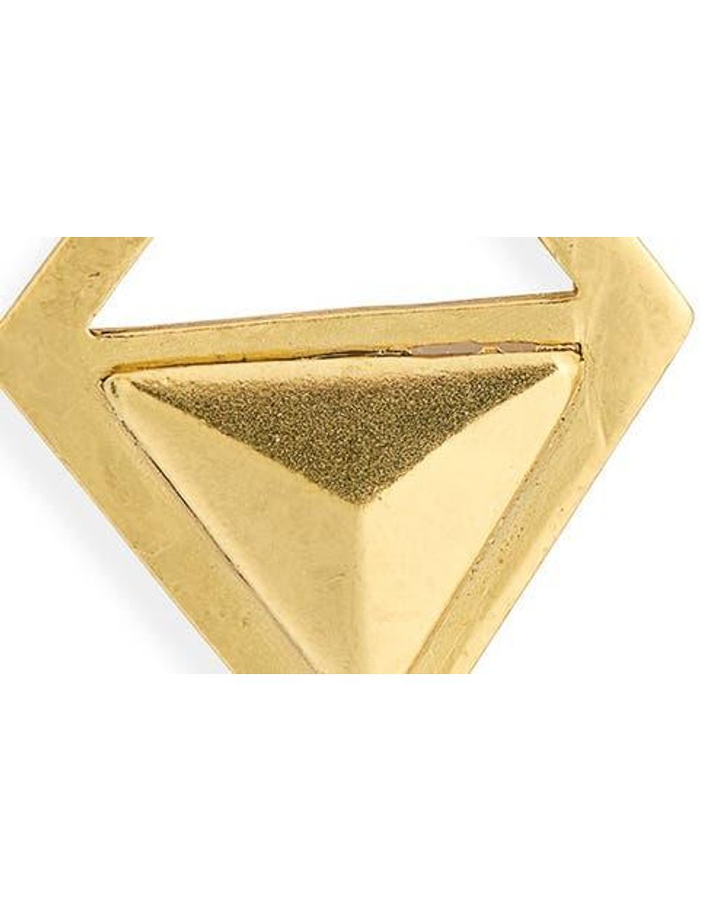 Karine Sultan Metallic Angular Statement Earrings
