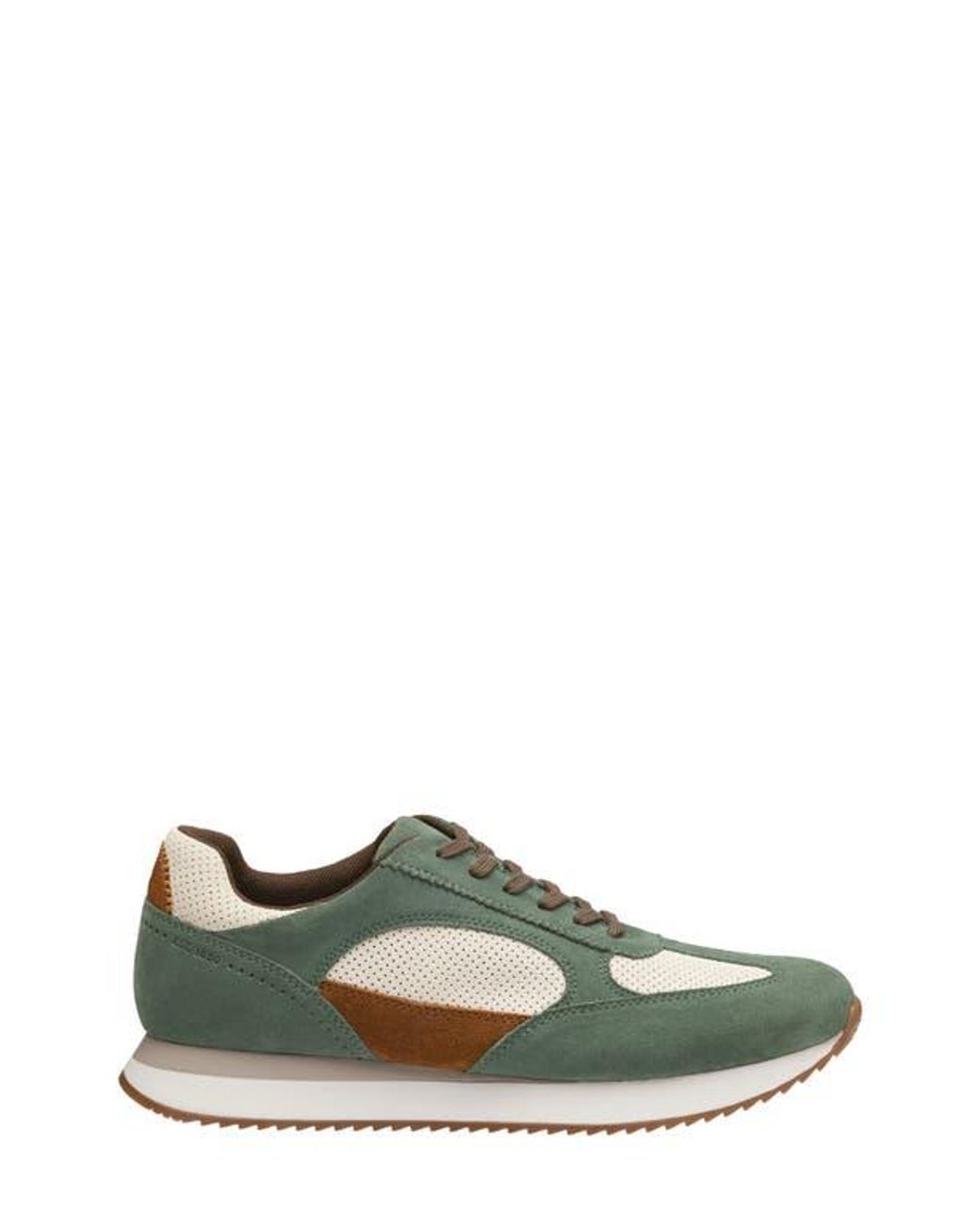 Johnston & Murphy Green Chase Perforated Sneaker for men