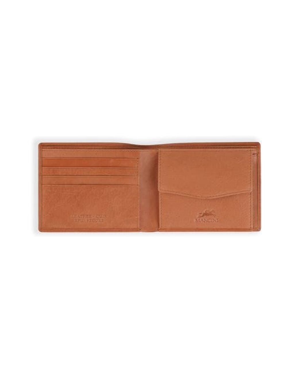 Mancini Brown Rfid Bifold Wallet for men