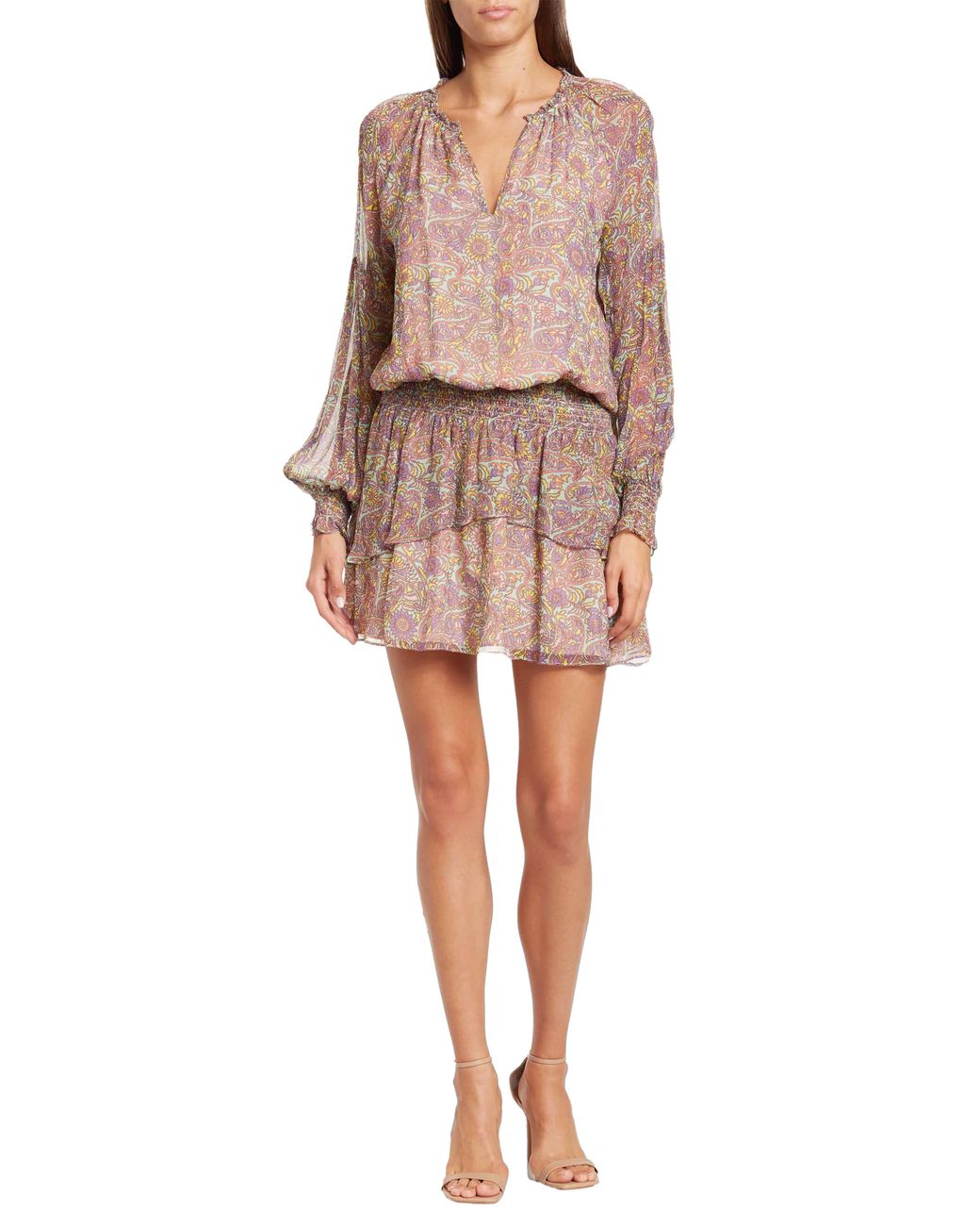 Ramy Brook Drop-waist Paisley Dress In Multi Combo At Nordstrom Rack | Lyst