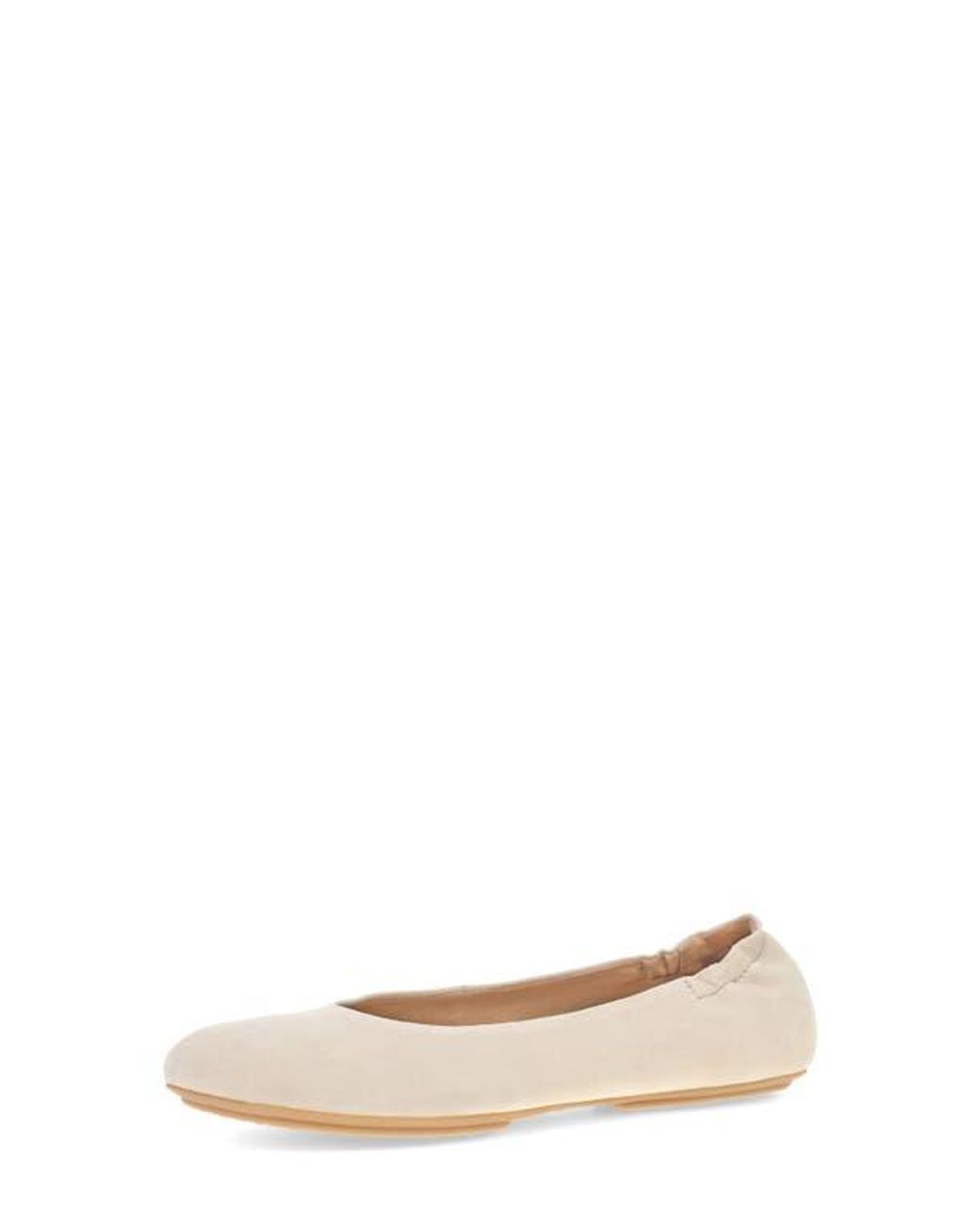 Dansko White Mollie Ballet Flat