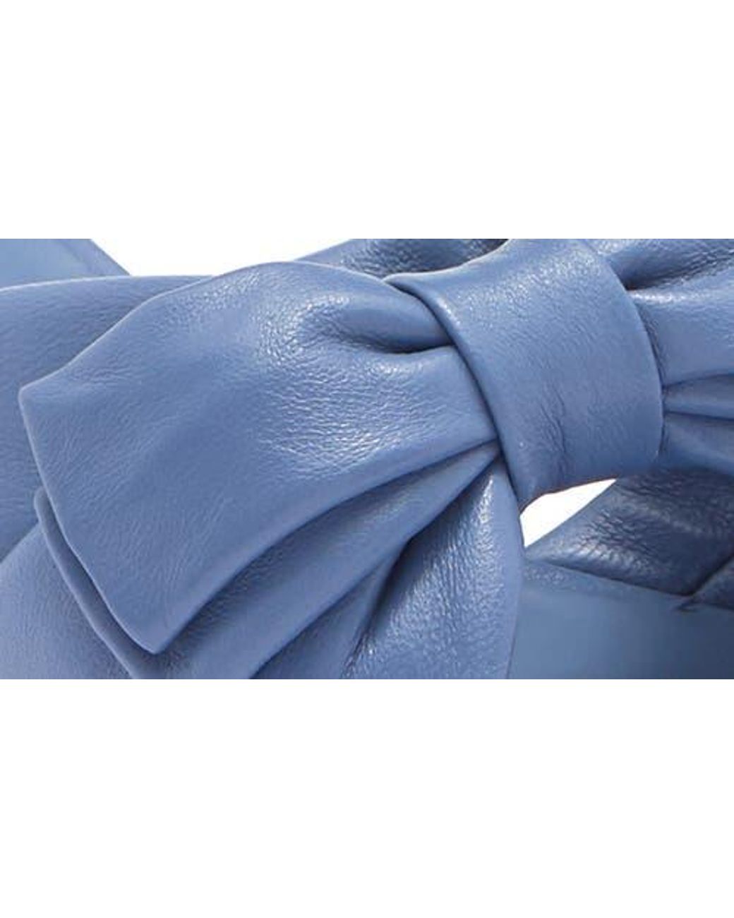 Stuart Weitzman Blue Sofia Bow Sandal