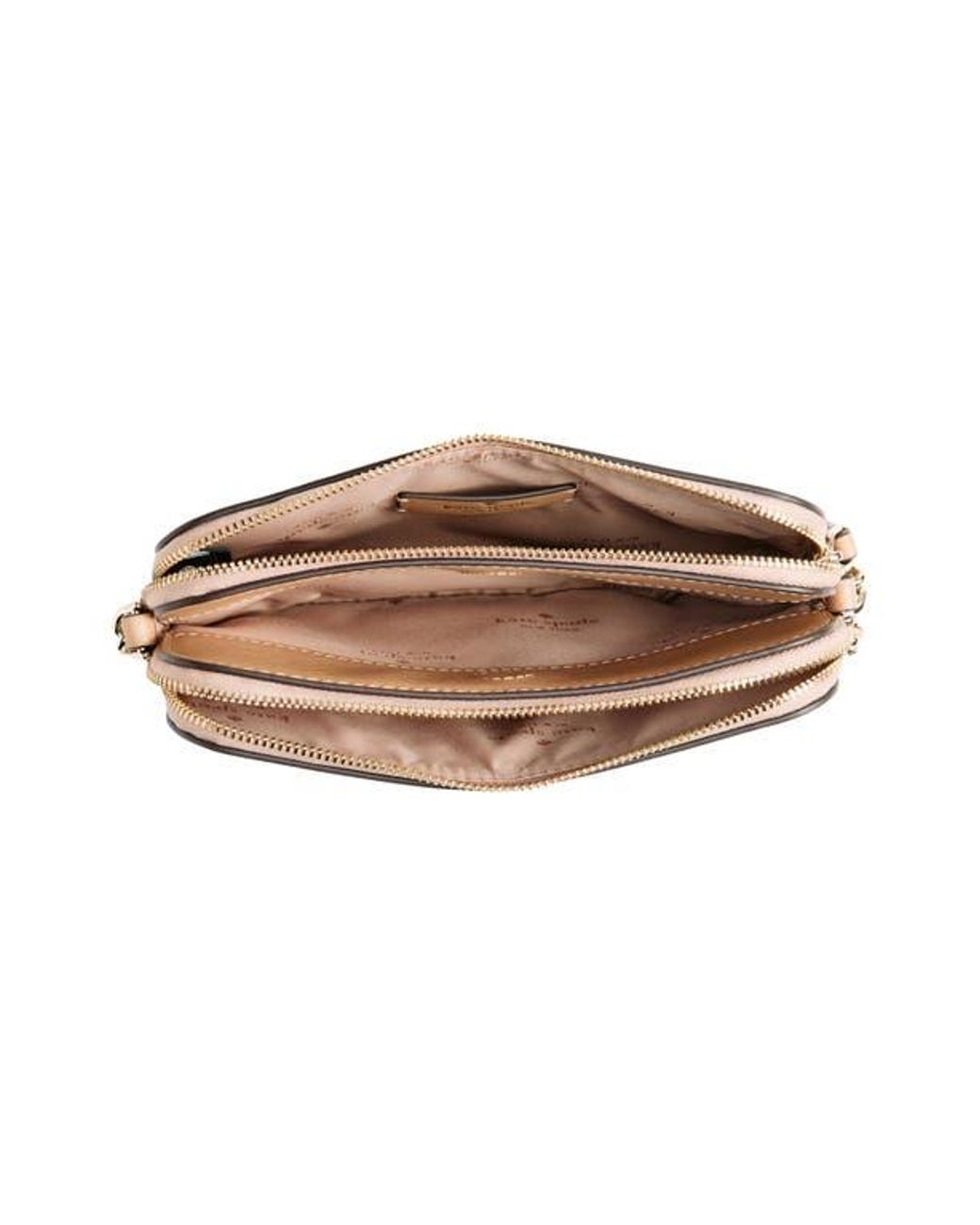 Kate Spade Cameron Double Zip ショルダーバック Kate Spade Cameron Double Zip Crossbody Bag in Natural | Lyst