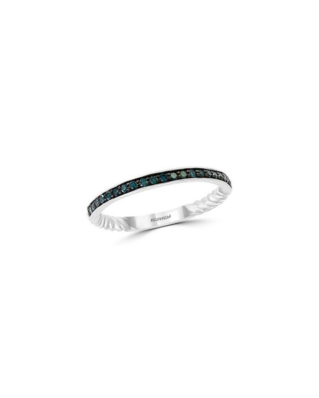 Effy Black Diamond Stacking Ring