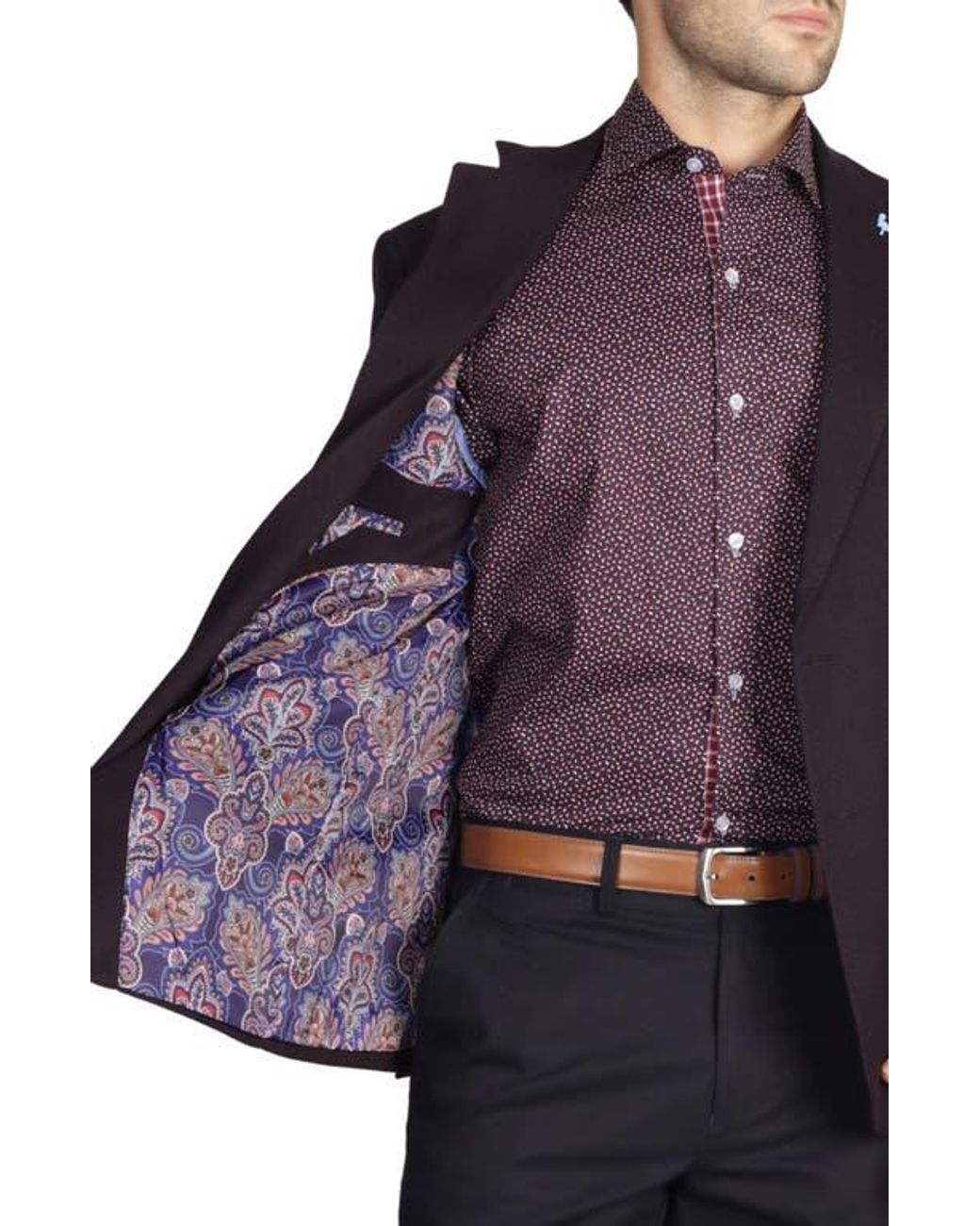 Tailorbyrd Blue Solid Textured Sport Coat for men
