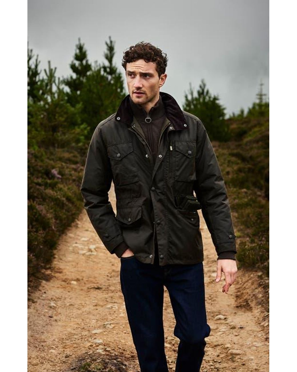 Sapper regular fit weatherproof waxed cotton jacket deals