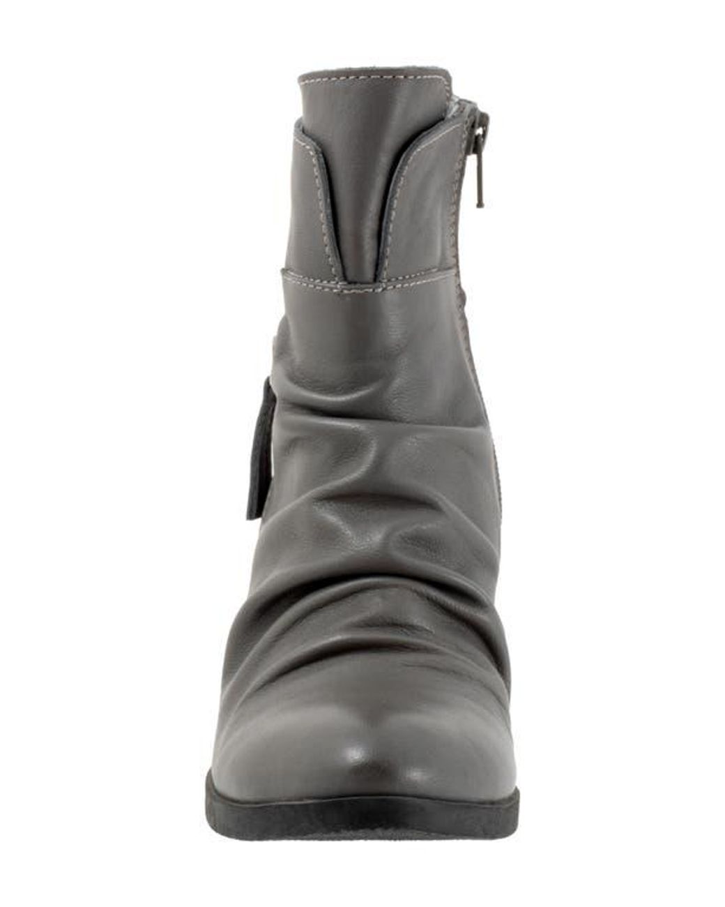BUENO Gray Colbie Slouchy Zip Boot