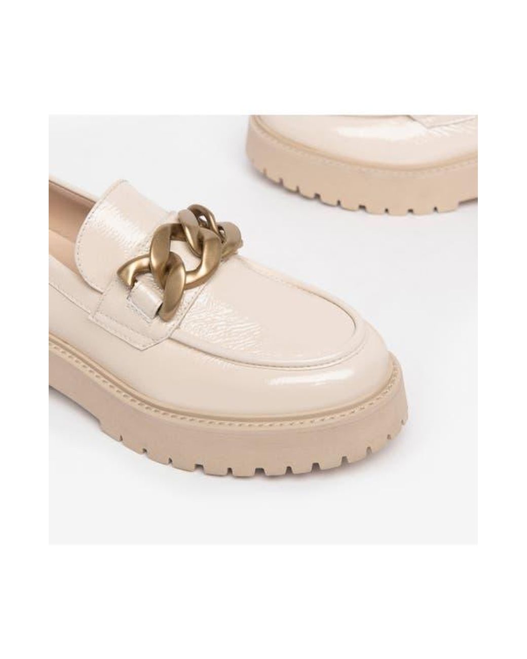 Nero Giardini Natural Chain Platform Loafer