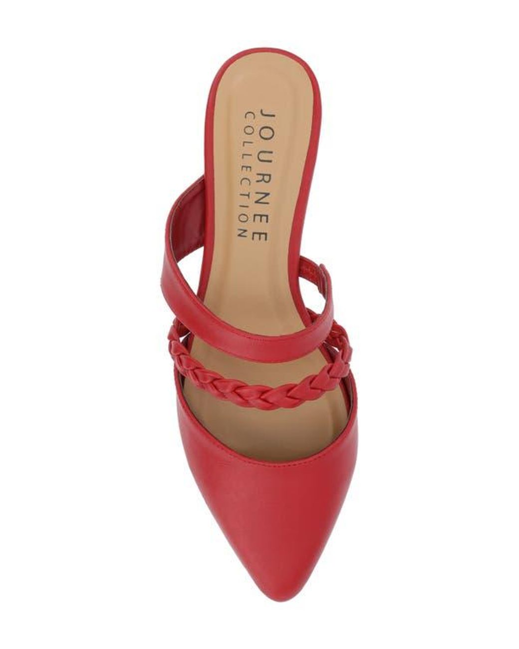 Journee Collection Red Olivea Mule
