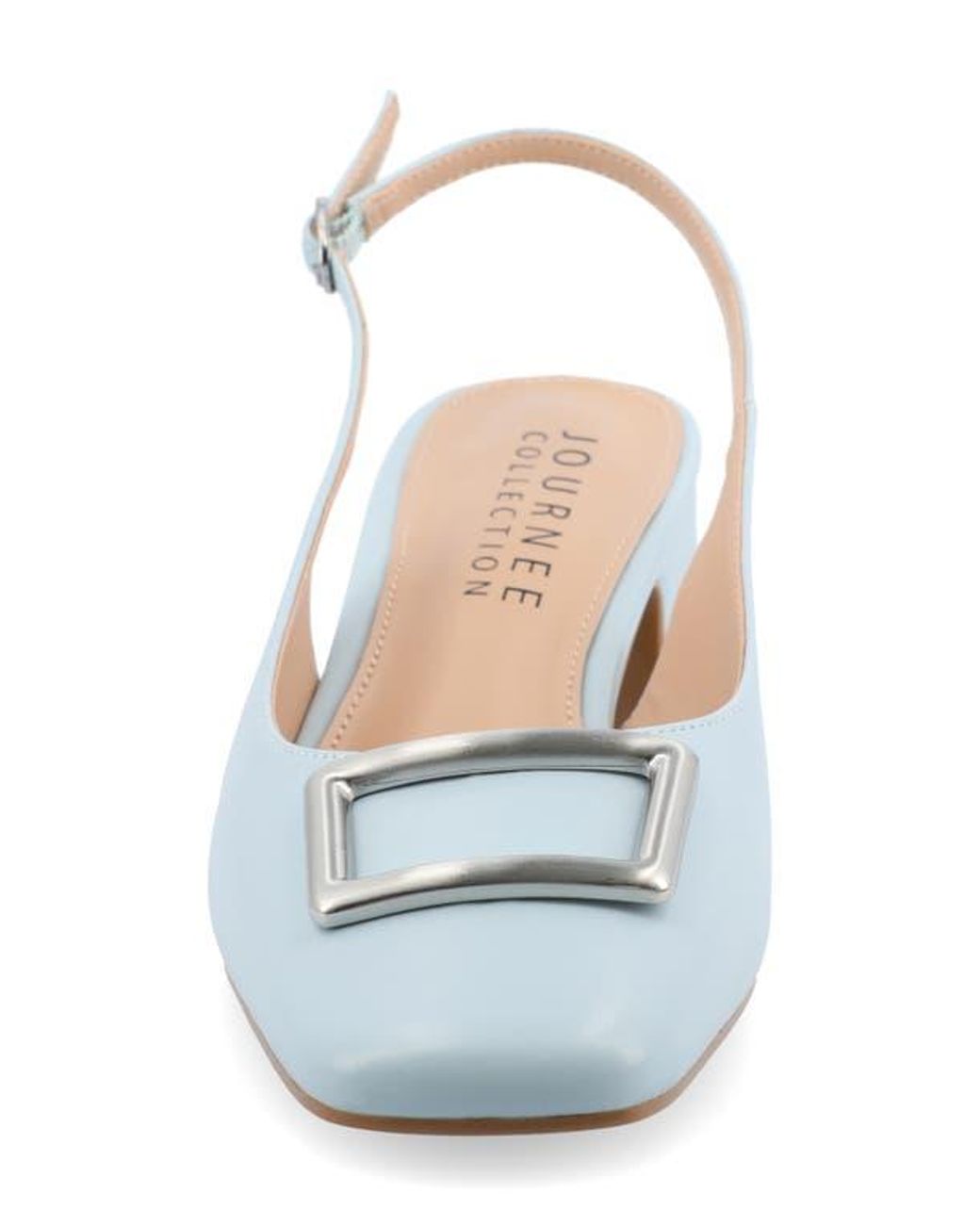Journee Collection Blue Everlee Slingback Pump