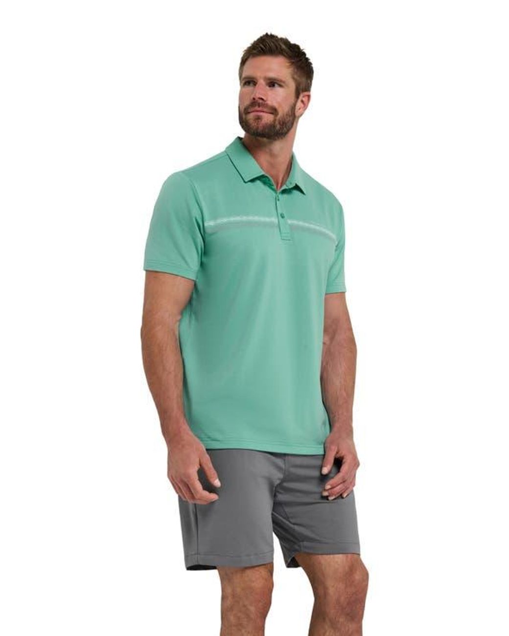 Travis Mathew Green Featherweight Polo for men