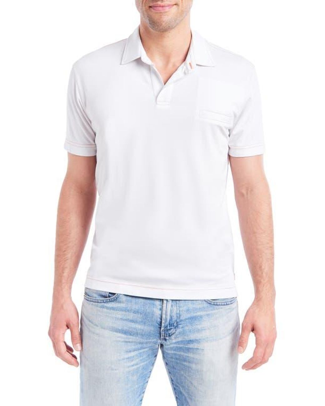 PINOPORTE White Manolo Polo for men