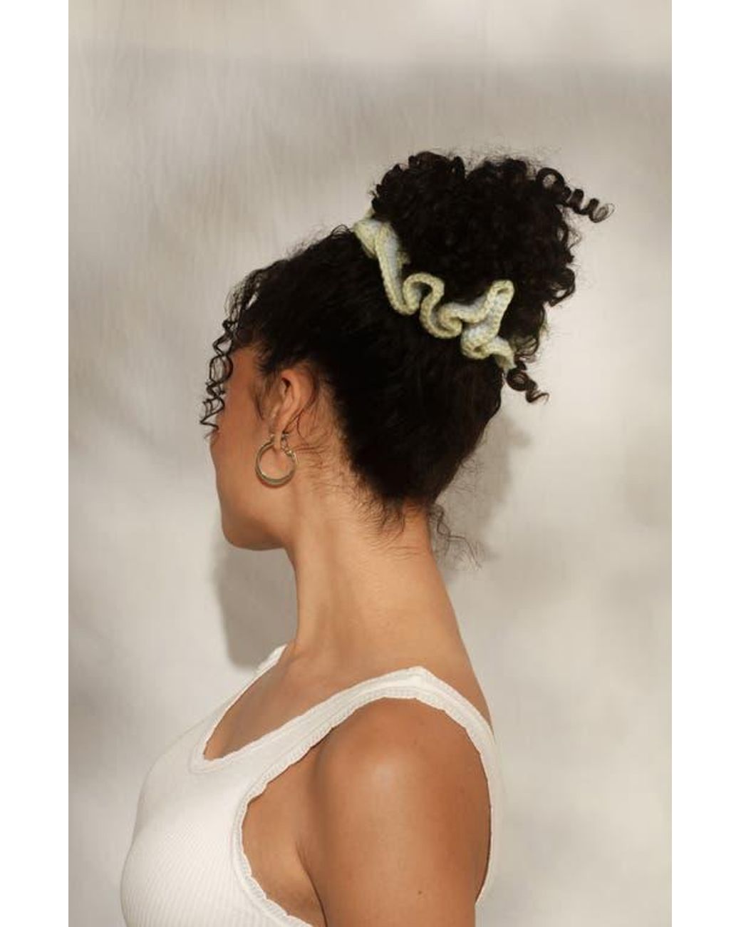 Kitsch Metallic Crochet Scrunchie