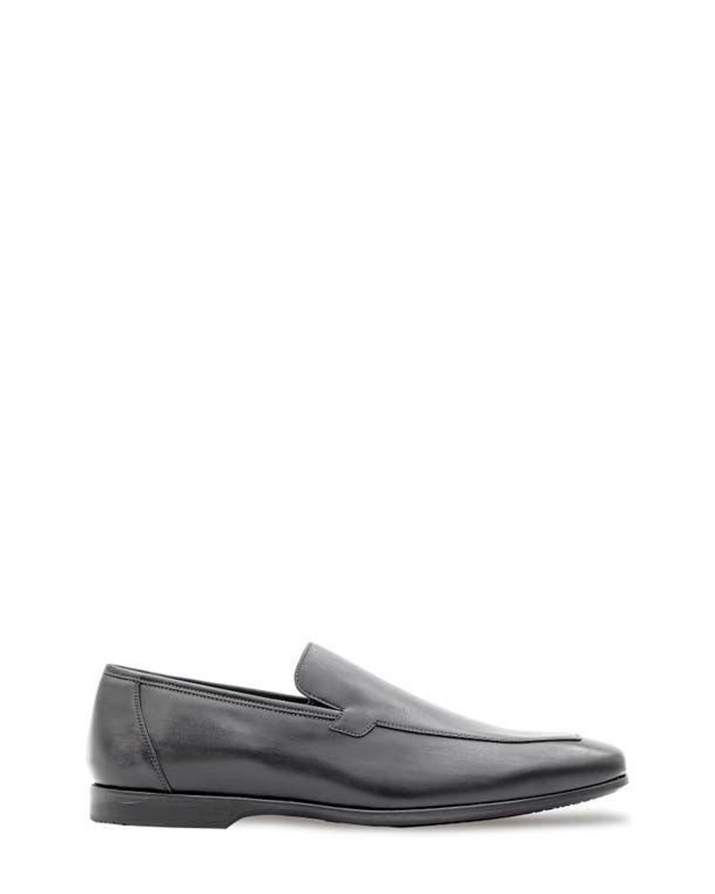 Mezlan Gray Apron Toe Leather Loafer for men
