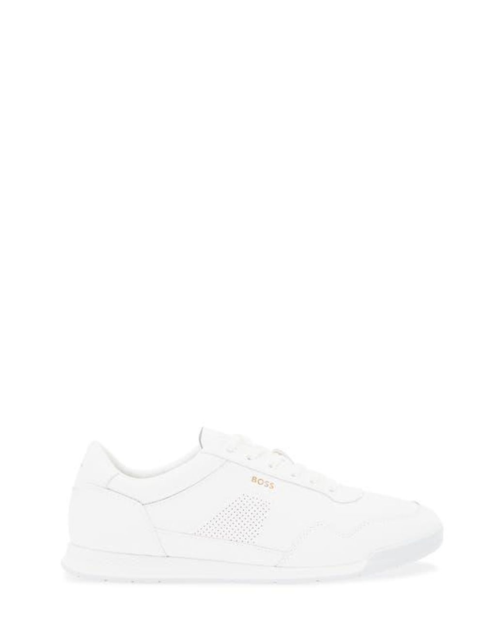 Boss White Titanium Low Top Sneaker for men