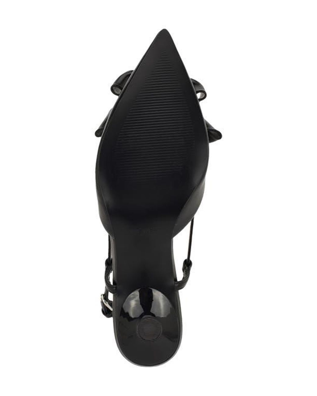 Nine West Black Raska Slingback Pointed Toe Pump
