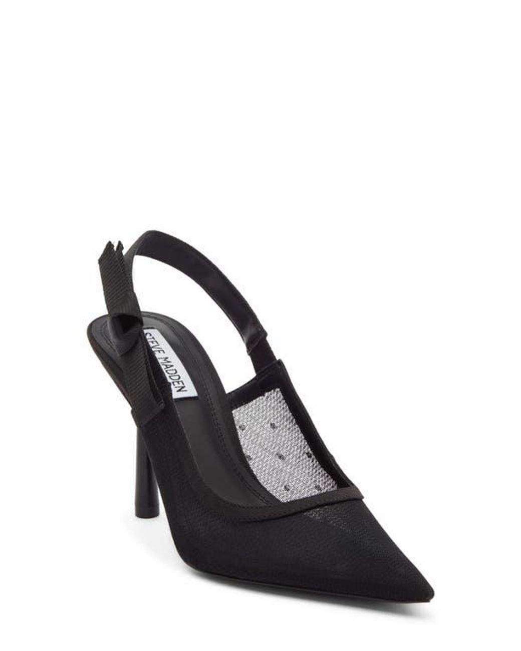 Steve Madden Black Stefani Slingback Pump