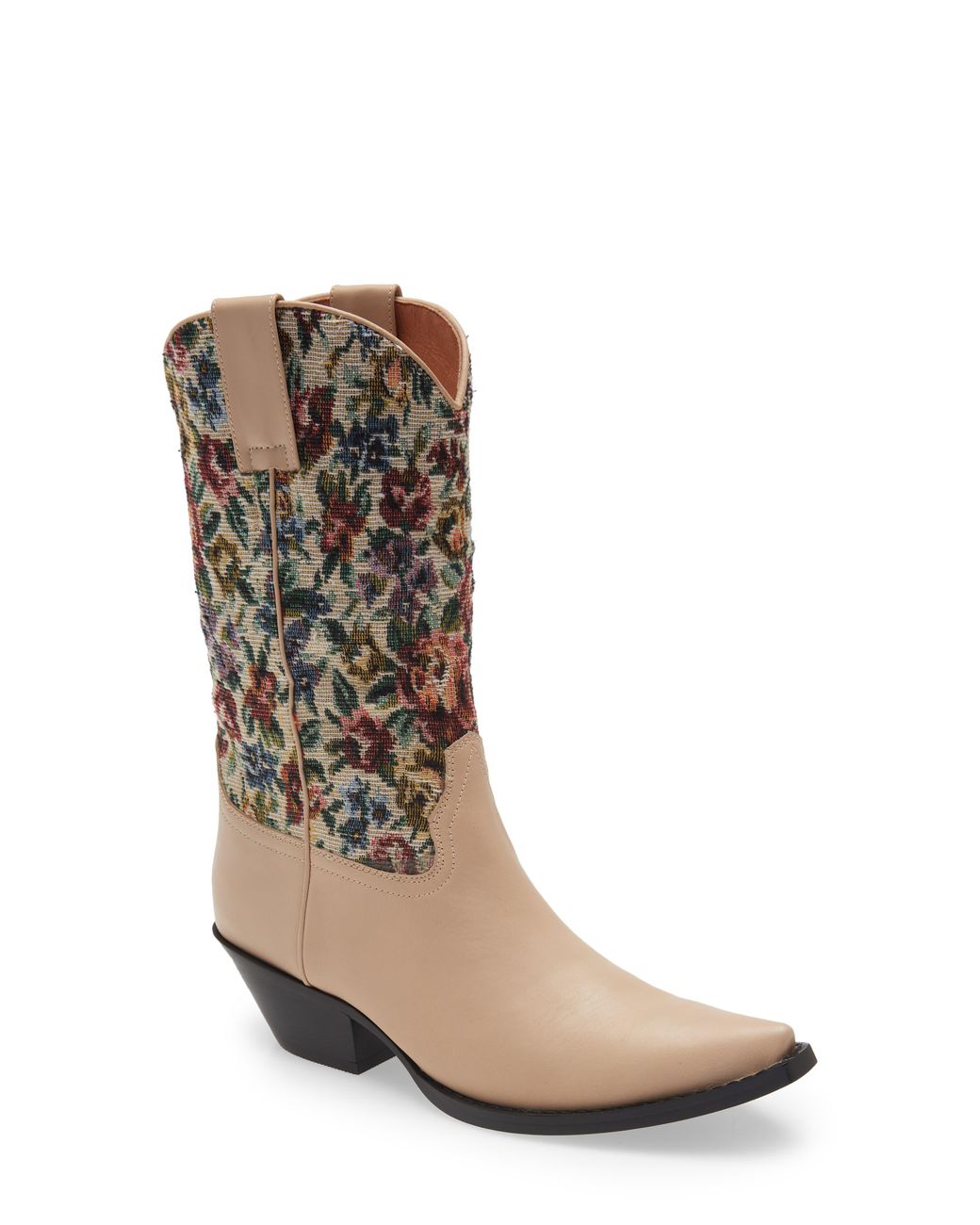 Jeffrey Campbell Crossroads Western Boot in Brown Lyst