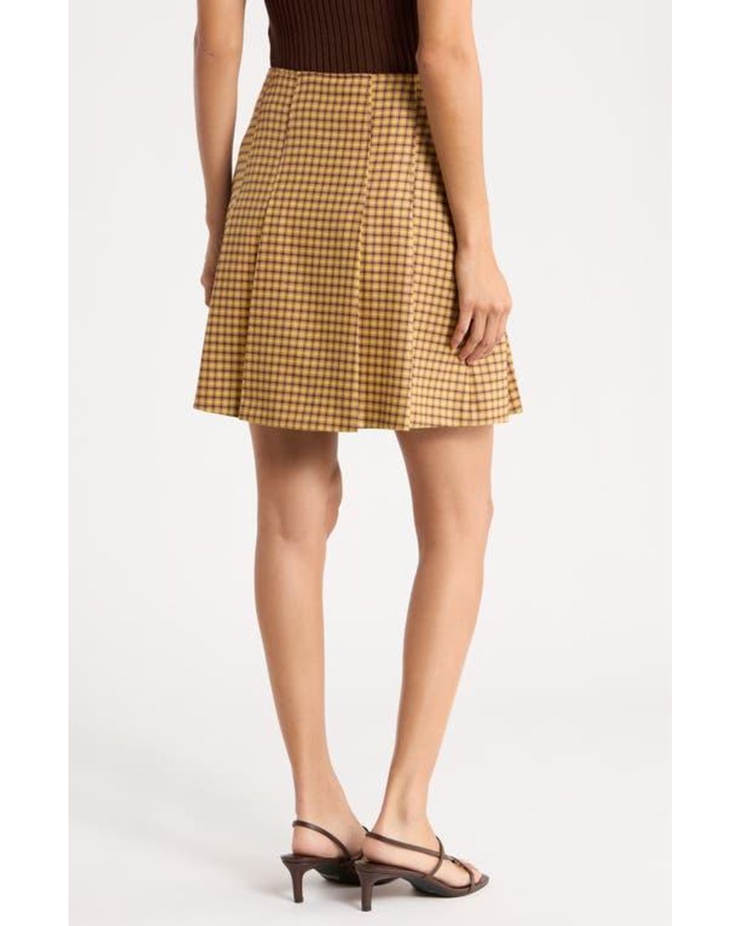 Boss Natural Roballo Pleated Miniskirt
