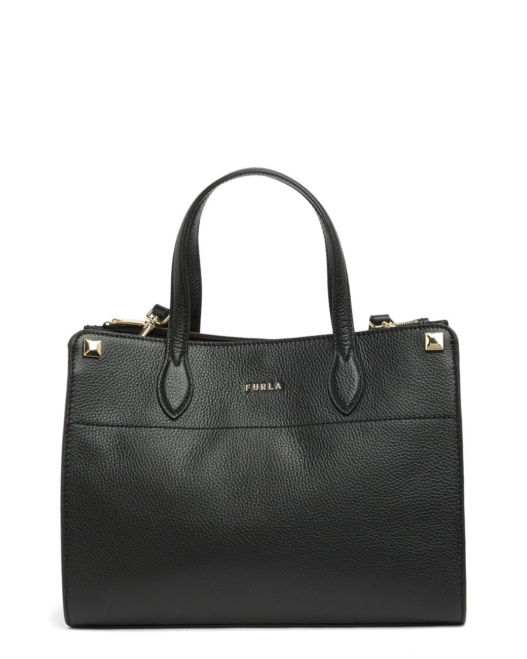 Furla Afrodite Leather Tote Bag in Black Lyst