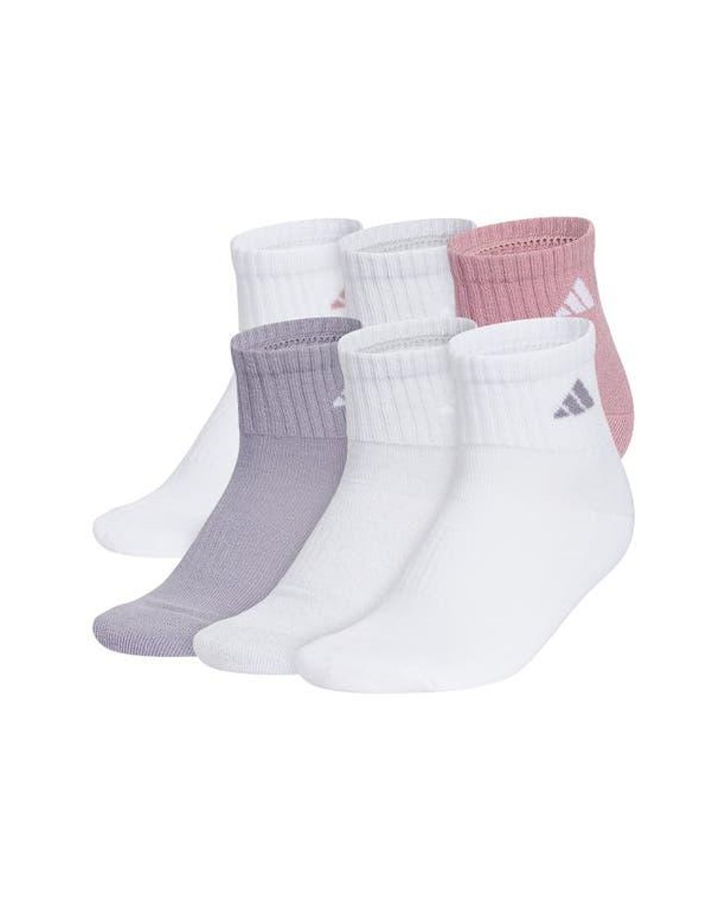 Adidas Purple Climacool Athletic Cushioned Ankle Socks