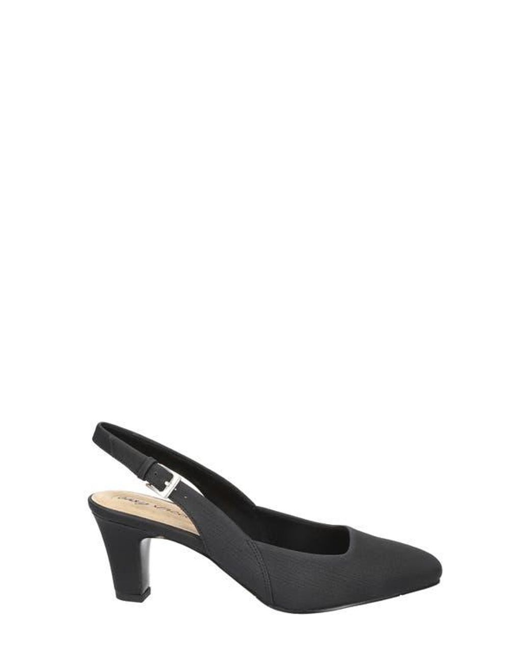 Easy Street Black Ritsa Slingback Pump