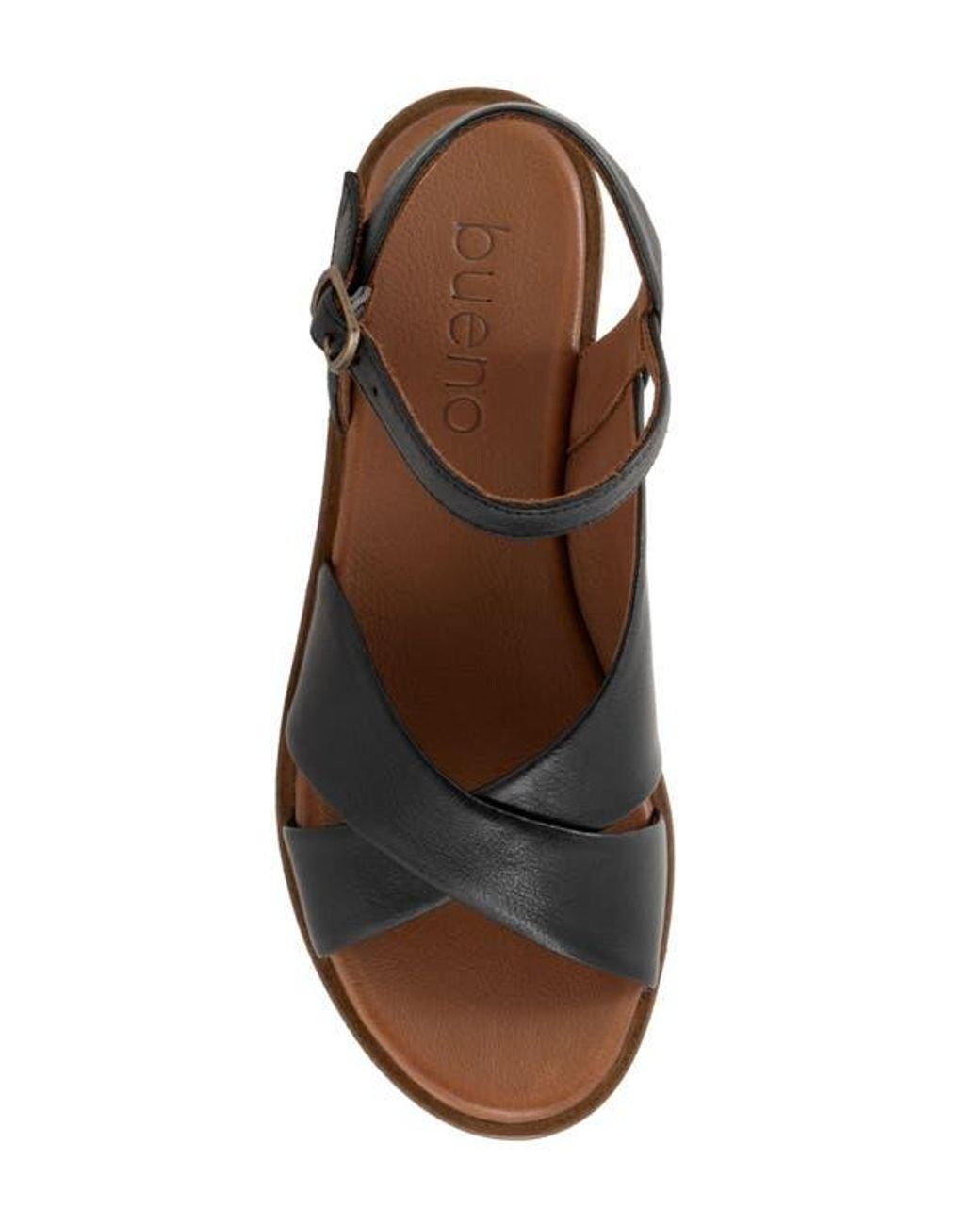 BUENO Brown Harmony Ankle Strap Sandal